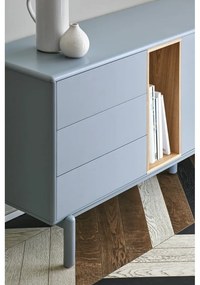 Niebieska/szara niska komoda 180x76 cm Corvo – Teulat