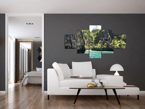 Obraz górskiej rzeki (125x70 cm)