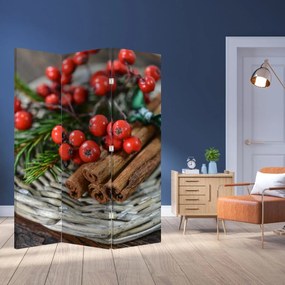 Parawan - Jarzębiny i cynamon (126x170 cm)