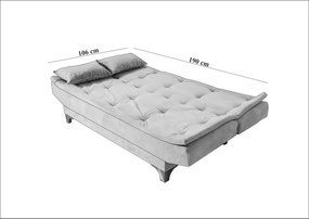 Sofa rozkładana Kelebek Sea Green