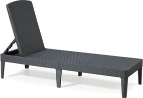 Elegancki leżak ogrodowy JAIPUR - grafit