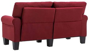 Luksusowa dwuosobowa sofa czerwone wino - Alaia 2X