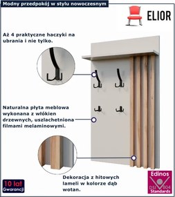 Kaszmirowy wieszak z półką do przedpokoju H7-S64