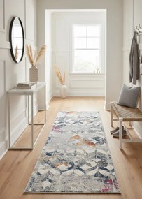 Szaro-kolorowy chodnik nowoczesny na metry P8-S32