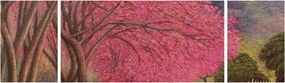 Obraz kwitnących drzew (170x50 cm)