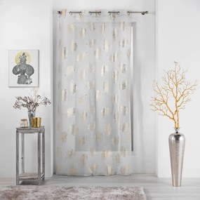 Firanka w beżowo-złotym kolorze 140x280 cm Sunny – douceur d'intérieur