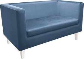 Sofa Monaco : Kolor nogi - Biała, Kolor tkaniny - VELVET - MG33, Typ tkaniny - Velvet, Wysokość nogi - 15 cm