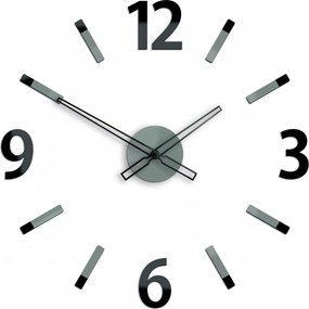 Zegar ścienny z dużymi cyframi naklejany nowoczesny do salonu sypialni loft