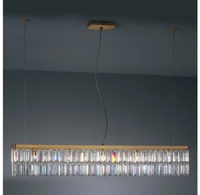 Kolarz 314.87.3 - Kryształowy żyrandol PRISMA 7xG9/25W/230V 24K złoto