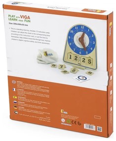 Viga drewniany zegar nauka zegara  czasu montessori