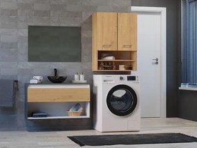 Szafka łazienkowa na ścianę dąb artisan - Sirella 4X