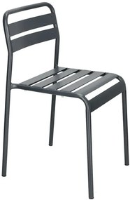 Metalowe krzesło antracyt - Belsa