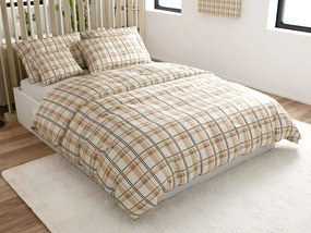 PrzytulneMieszkanie.pl PrzytulneMieszkanie.pl Pościel z mikropluszu PLAID kremowa Rozmiar pościeli: 2 szt 70 x 90 cm | 200 x 220 cm