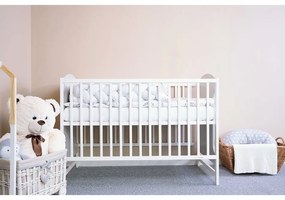 Nowe łóżeczko dziecięce Mia, szare