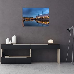 Obraz kanału wodnego - Göteborg (70x50 cm)