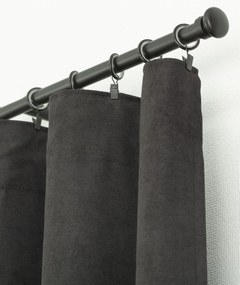 Zasłona BASIC na taśmie marszczącej 140x260cm czarny 1 szt.