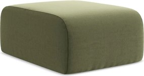 Zielony aksamitny podnóżek Lani – Makamii