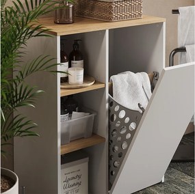 Szafka łazienkowa biały/artystyczny 68x40.5x88.2 viktor