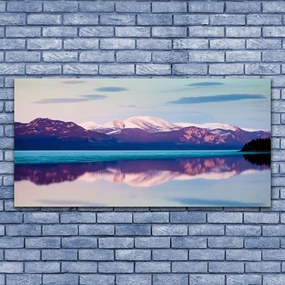 Obraz canvas na ścianę Krystaliczne Jezioro w Górach