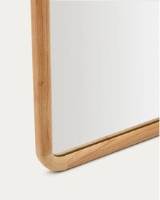 Lustro z drewnianą ramą ścienne 55x155 cm Milsa – Kave Home