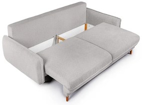 Szara rozkładana sofa z materiału bouclé 215 cm Patti – Bonami Selection