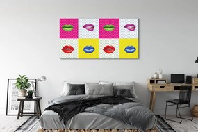 Obraz drukowany na płótnie Feeria Barw na Ustach