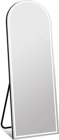 Lustro łukowe stojące z diodami LED - dł. 60 x wys.150 cm - Czarne - DAELYA