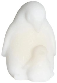 Biała dekoracja świetlna na baterie ø 9 cm Penguin – Sirius