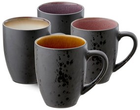 Czarne ceramiczne kubki zestaw 4 szt. 300 ml Gastro Black/Mix – Bitz