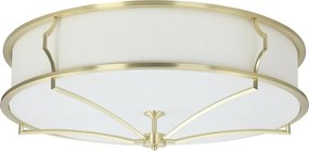 Open Design OR84443 - Lampa sufitowa STESSO 6xE27/12W/230V średnica 85 cm mosiądz/biały