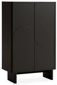 Czarna szafka 80x130x40 cm Solei – MOME