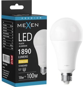 Mexen Nova żarówka LED E27, A70, 18W, Ciepła - 3000K, 1890 lm - L100-E27-1830-01