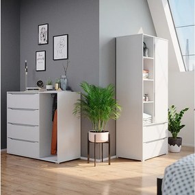 Szafa biały 80x48x189.9 ruben