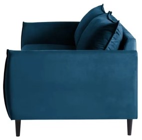 Ciemnoniebieska aksamitna sofa 203 cm Juli – Ropez