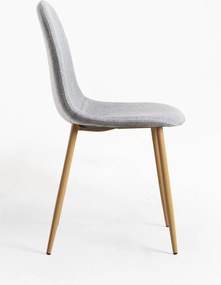 Zestaw 4 Krzese Teok Tkanina