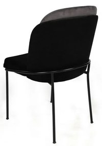 Zestaw krzeseł do jadalni Dore Grey and Black, 2szt.