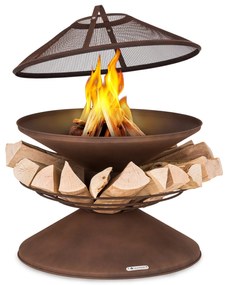 Blumfeldt Aguilera 65cm Niskie Palenisko z grillem Rdza