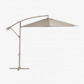 Parasol Ø295 Cm Z Tkaniny I Stali Salina Moka Brown - Sklum