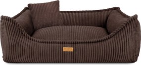 Brązowe legowisko dla psa i kota Milano - premium