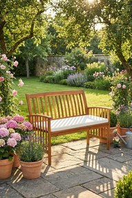 Ławka ogrodowa z poduszką P6-W55