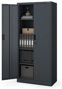 Szafa JAN Compact 1750 x 800 x 400 mm, antracytowa