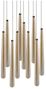 Lampa wisząca LED w kolorze złota ø 30 cm Cala – Trio Select