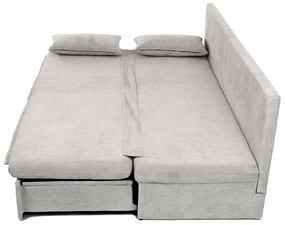 Rozkładana sofa trzyosobowa ASB-4740 BGE2,manżestrowa, beżowa
