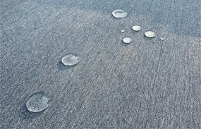 Zestaw mebli stołowych do ogrodu dla 7 osób Betim 078 brąz, poduszki szare