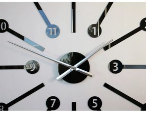 Zegar ścienny naklejany duży nowoczesny akrylowy na ścianę do salonu loft