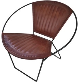 Designerski fotel PANCHO brązowy