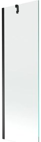 Mexen Next parawan nawannowy 1-skrzydłowy 60 x 150 cm, transparent, czarny - 895-060-000-00-00-70