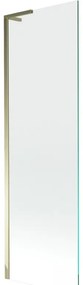 Mexen Next L jedno-skrzydłowy panel nawannowy 60 x 150 cm, przezroczysty, złoty - 895-060-000-03-00-50