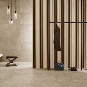 Drewniany panel akustyczny, 2400 x 600 mm, B2BP006, dąb bejcowany