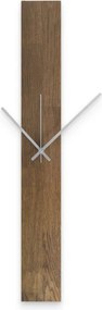 Elegancki drewniany zegar ścienny w czarnym designie -TERRA